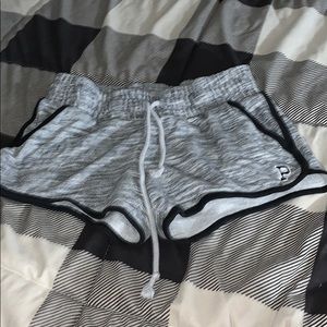 Black and white shorts from pink